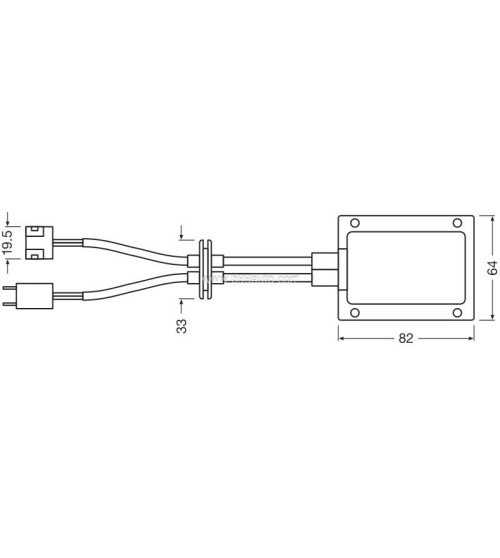 Osram H7 LED canbus adapter LEDSC01-2HFB